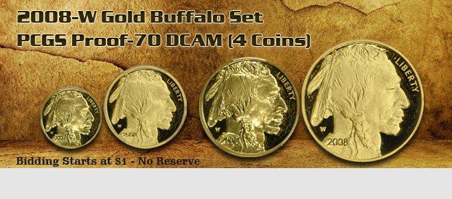 View the 2008-W Gold Buffalo  PCGS Proof-70 DCAM  at GreatCollections