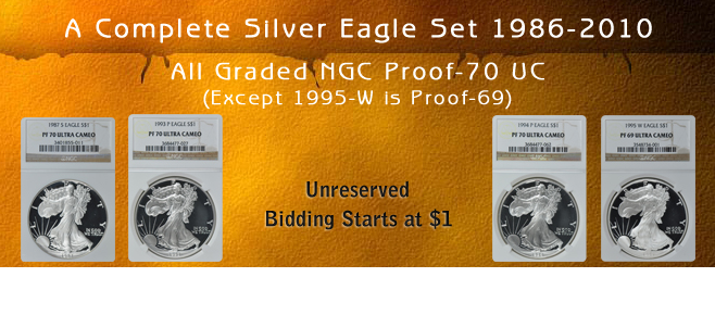 View the Complete Silver Eagle Set 1986-2010 at GreatCollections