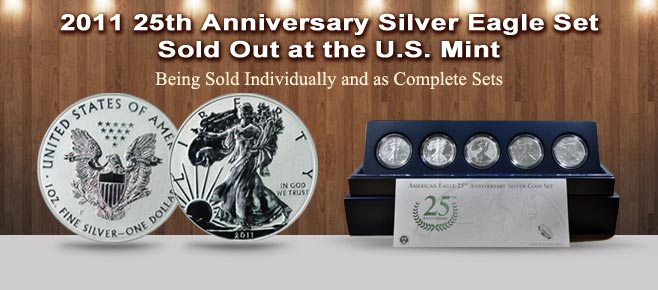 View 25th Anniversary Silver Eagles