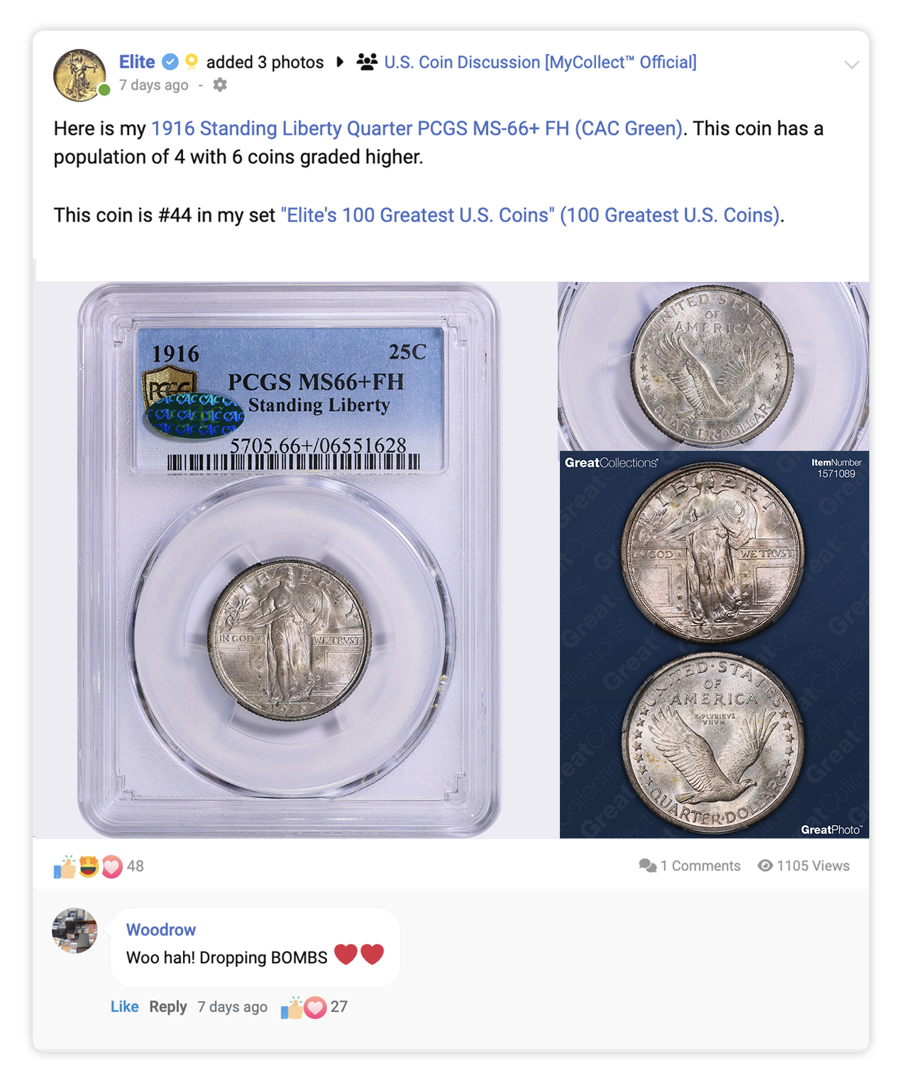 Impressive Collection of U.S. Coin Rarities Announced on MyCollect