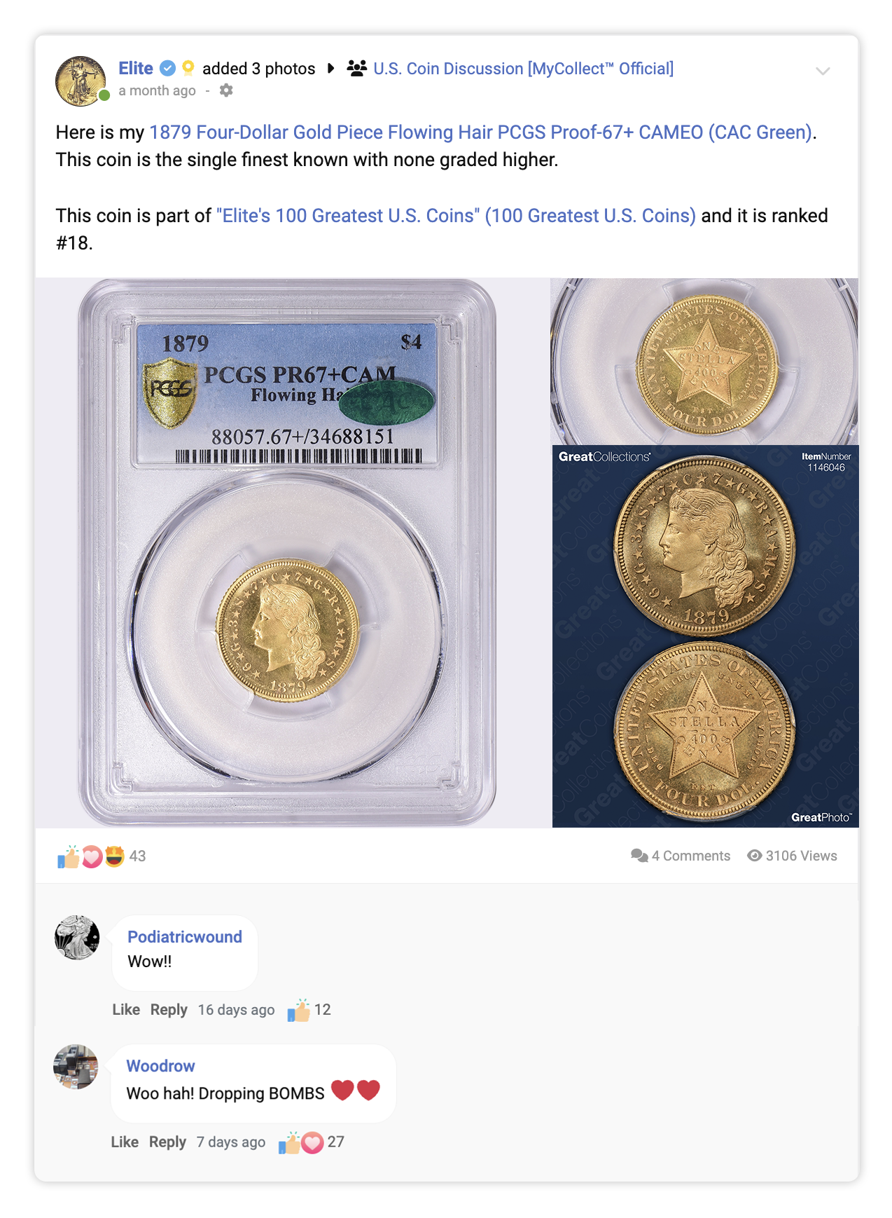 Impressive Collection of U.S. Coin Rarities Announced on MyCollect