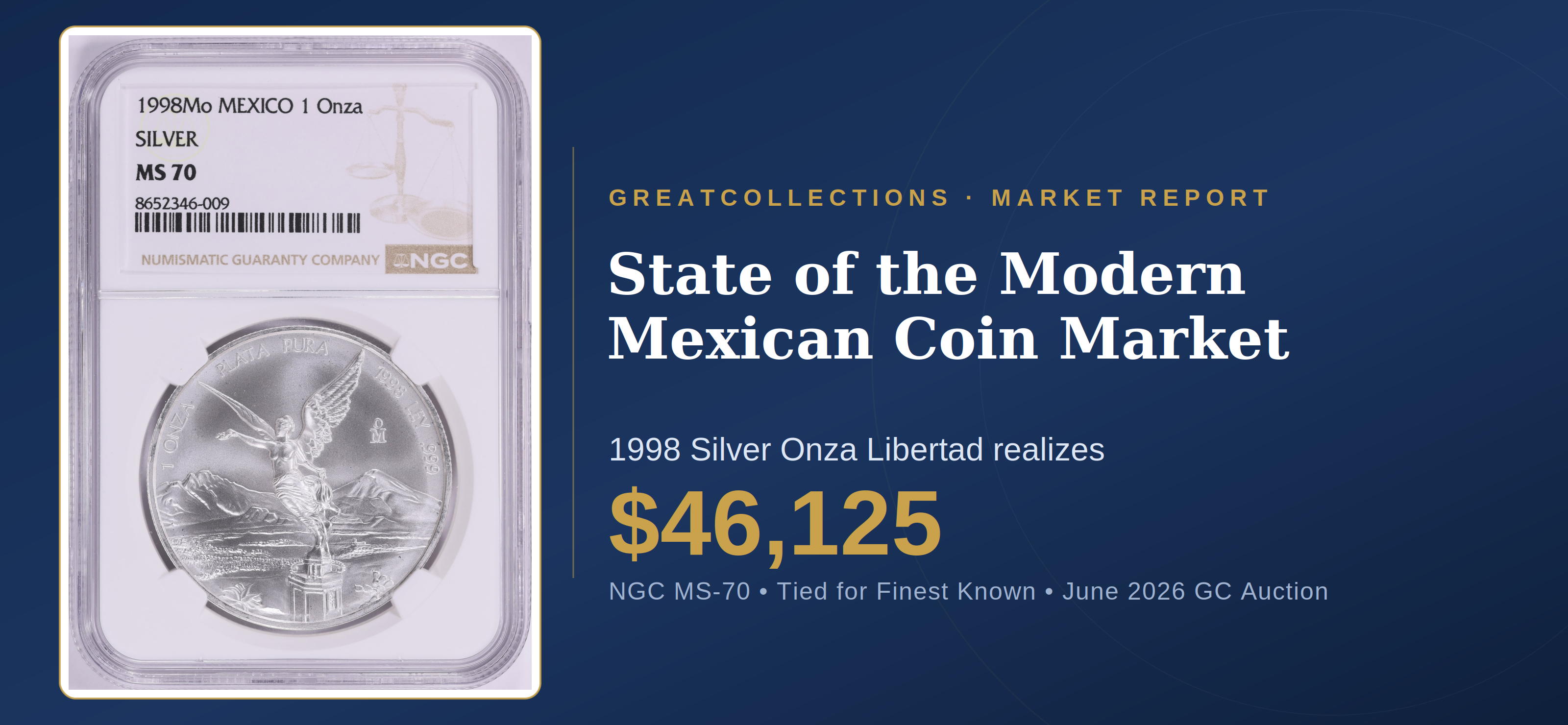 メキシコ銀製おたまじゃくし State of the Modern Mexican Coin Market at GreatCollections
